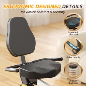 VANSWE Recumbent Exercise Bike – 400 lb Capacity, Bluetooth, Magnetic Resistance