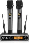 TONOR Wireless Microphone,Metal Dua