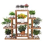 Store2508 Solid Wooden Vertical Garden Multi Layer Plant Stand 115 x 96 x 25 Cm Model MB798