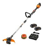 WORX WG184 40V (2.0Ah) 13" Cordless Grass Trimmer/Edger with in-Line Edging