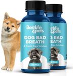 Dog Dental Care & Bad Breath Remedy - Natural Dog Oral Care for Healthy Teeth, Mouth & Gums; Daily Dog Breath Freshener, Plaque &Tartar Control Helps Reduce Gingivitis - Easy to Use 800 Tiny Pills