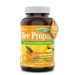 Herba Bee Propolis Capsules 500mg - 120 Capsules | Helps Relieve Sore Throats | Natural Source of Antioxidants | Made in Canada