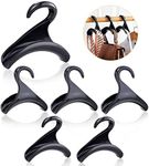 6PCS Purse Handbag Hanger Hooks for Closet, Handbag Organizer Purse Hooks, LIOUCBD Bag Rack Holder Storage for Hanging Tote Bag Backpacks Satchels Crossovers Scarf Belt and Tie (Black)
