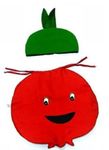 EthnicAlive Smiley Fruit and Vegetable Cosplay Costume Outfit For Kids Girls, Boys Party's | Halloween Fruits Dress (4 Year To 5 Year, Red)