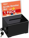 VOISEN Acrylic Donation Box with Lo