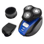 Remington Palm Shave/Grooming Kit, Blue: Remington Xr1400 Verso Wet & Dry Men'S Shaver & Trimmer Grooming Kit, Men'S Electric Razor, Facial Cleaning Brush, Beard Trimmer