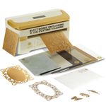 Anna Griffin Empress Mini Electronic Die Cutting and Embossing Machine - Perfect for Crafting, Scrapbooking & Card Making - Full Starter Kit - Cutting Plates, Die Set & 3D Embossing Folder, 7.5x4x4.5"