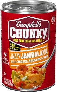 Campbell’s Chunky Soup, Jazzy Jambalaya with Chicken, Sausage and Ham Soup, 16.1 oz Can