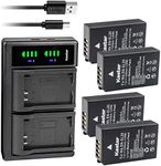 Kastar 4-Pack Battery and LTD2 USB Charger Replacement for Nikon Coolpix P950, Nikon Coolpix P1000, Nikon Coolpix A, Nikon 1 AW1, Nikon 1 J1, Nikon 1 J2, Nikon 1 J3, Nikon 1 S1, Nikon 1 V3 Cameras