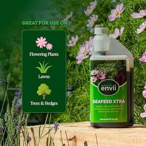 Envii SeaFeed Xtra Organic Seaweed Fertiliser – Liquid Plant Food, 1L