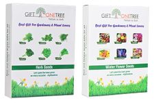 GIFTONETREE Easy to Grow Seeds Combo | Best Gift for Gardeners and Plant Lovers (Herbs + Winter Flower Seeds Combo)