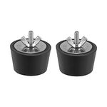 Gtwinsone Pack of 2 Winter Plugs Pool 1.25-1.5 Inch / 32-38 mm Pool Inlet Nozzle Rubber Plug with Stainless Steel Wing Nut to Prevent Frost Damage to Swimming Pool Drain Pipes