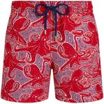 Vilebrequin, Men Swim Shorts Hypnoctopus, L, Coquelicot