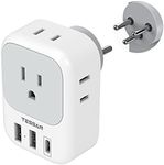 TESSAN Israel Power Adapter, US to 