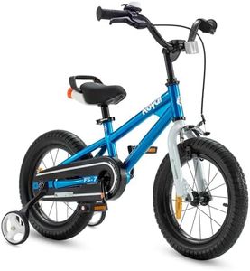 RoyalBaby Kids Bike Freestyle Bicycle for Boys and Girls, 16 Inch for Toddlers to Big Kids, Blue