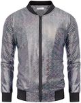 COOFANDY Men's Metallic Jacket 70s 