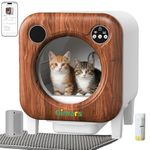 Gimars XXL 90L Anti-Pinch Self-Cleaning Cat Litter Box with App Control, Automatic Cat Litter Box with Mat, Trash Bags & Step, Triple Sensors & Odor Control for Kittens, Senior Cats & Multi-Cat Homes