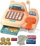 HALO NATION® Cash Register Toy Supermarket Billing Counter with Scanner, Working Calculator & Mic