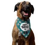 TheYaYaCafe Printed Dog Bandana, Quirky Dog Bandanas Gifts for Pets, Dog Accessories - Big Bro_Large