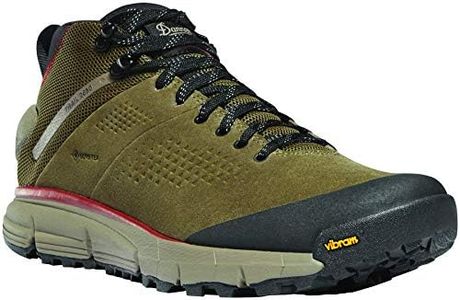 Danner Trail 2650 Gore-Tex Mid 4" Waterproof Hiking Shoes for Men - Suede and Textile Upper with Comfort Footbed, EXO Heel System & Traction Outsole, Dusty Olive - 10.5 D