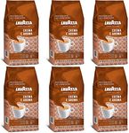 Lavazza Crema E Aroma Coffee Beans 6 x 1000g (Pack of 6) [FREE- SUGAR SACHETS