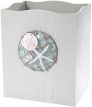 Avanti Linens - Waste Basket, Decorative Trash Can, Beach Inspired Bathroom Accessories (Seaglass Collection)