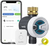 RAINPOINT WiFi Sprinkler Timer Water Timer, Brass Inlet Smart Hose Faucet Timer, Automatic Irrigation System Controller for Yard Watering, APP Control via 2.4Ghz WiFi and Bluetooth (V2, 2024 Release)