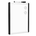 Amazon Basics Magnetic Dry Erase Board, plastic/aluminium frame, White, 21.6 cm x 28 cm