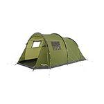 Eurohike Sendero 4 Tent for 4 People with Porch and Living Area, 4 Man, Easy to Pitch, Tunnel, Sewn In Groundsheet, Family Camping, Festivals, Wild Camping, Backpacking, 2000mm HH, Green