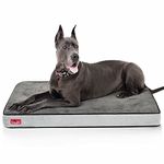 BRINDLE Waterproof Designer Memory Foam Pet Bed, Charcoal Black, Large (BRLLCB22PB)