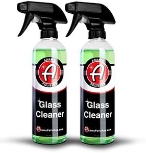 Adam’s Glass Cleaner 2-Pack - Car Window Cleaner | Car Wash All-Natural Streak Free Formula for Car Cleaning | Safe On Tinted & Non-Tinted Glass | Won’t Strip Car Wax or Paint Protection