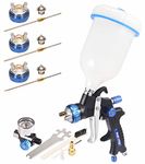 Dynastus 22 oz. Professional Composite HVLP Air Spray Gun Detail Paint Sprayer, 2.0mm Nozzle, with 3 Nozzles & Air Regulator Kits