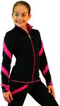 ChloeNoel J36 - Spiral Figure Skating Jacket Fuchsia Child Large