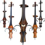 Aliyes Handmade Professional Solid Wood Electric Cello 4/4 Full Size Silent Electric Cello-Wood Grain