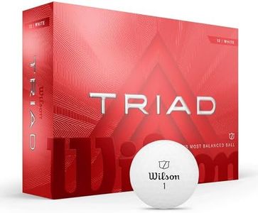 Wilson Triad Golf Balls – White, 12-Pack, Fast Ball Speed, High Friction Urethane Cover, Enhanced Accuracy