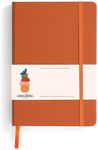 Hardcover Ruled Journal with Thick 100 gsm College Ruled Paper A5 size (8.3 inches x 5.4 inches) - Daily Writing Notebook Journal for Travel, School and Office Use - Diary Journal for Women and Men - Nutmeg