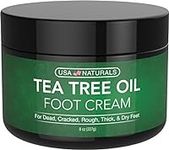 Tea Tree Oil Foot Cream For Dry Cracked Heels Repair - Natural Foot Cream For Dry Cracked Feet, Heel Balm & Foot Moisturizer For Healthy Feet - Athletes Foot Treatment Foot Lotion
