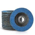 Kcmell Flap Discs 125mm, 12 Pack Mixed Grit 40/60/80/120 Zirconia Grinding Discs 5 Inch Angle Grinder Sanding Discs for Polishing Grinding Metal Wood Stainless Steel