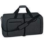 Travel Duffle Bag 80L Foldable Waterproof Sport Gym Bag Large Weekender Duffel Bags for Men Women Lightweight Weekend Overnight Bag with Shoe Compartment Black