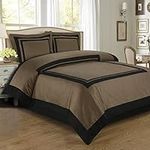 Royal Bedding Black and Taupe Hotel