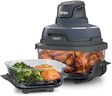 Ninja Crispi Portable Glass Air Fryer Cooking System – 4-Qt & 6-Cup CleanCrisp Containers, Nontoxic, Leak-Proof, Dishwasher Safe – Air Fry, Bake, Max Crisp, Recrisp FN101CGY (Canadian Version)