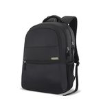 Lavie Sport 47cm Osprey 28 Litres Laptop Backpack For Men & Women | Business Laptop Bag | Upto 15.6" Notebook/Macbook Compatible (Black)