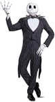 Disguise mens Jack Skellington Prestige Adult Sized Costume, Multi, Black, X-Large US