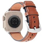 Wristitani Leather Strap Compatible with Apple Watch Strap 49mm 46mm 45mm 44mm 42mm 41mm 40mm, Men Women Genuine Leather Replacement Watch Strap Compatible with iWatch Ultra Series10 9 8 7 6 SE 5 4