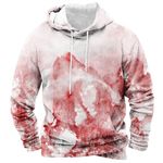 Sweatshirts for Men UK Bloody Halloween Print Plus Size Hoodie Casual Tops Gradient Rendering Color Long Sleeve Y2k Jacket Autumn Winter Men's Blouse Outdoor Sports Daily Essentials Coat Sales