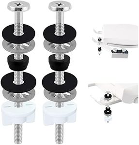 2pcs Universal Toilet Bolts, 3.74 Inches Extra Long Toilet Seat Screws Replacement Bolts, Stainless Steel Toilet Seat Bolts Replacement Kit Bathroom Toilet Repair Screw Kit
