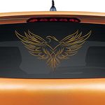 WallDesign Car Stickers Fly Like an Eagle Copper Colour Reflective Stickers