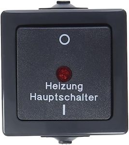 Kopp Nautic 565315003 Surface-Mounted Heater Main Switch for Wet Rooms 250 V (10 A) IP44 Anthracite