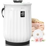 Keenray Towel Warmer Bucket, Luxury Hot Towel Warmer with LED Display, Child Safty Lock, Heat Timer 15/30/45/60 Min Adjustable, for Hot Tub, Bathroom, Spa, Bath, Black, CL27