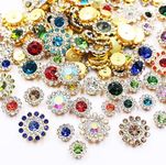 100pcs Sew on Rhinestones Crystals 